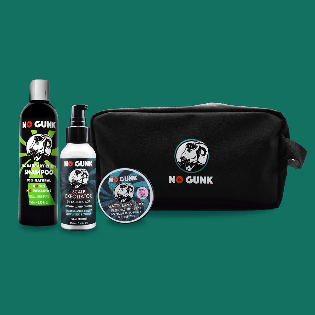 Full Haircare Routine Gift Set with Grooming Bag
