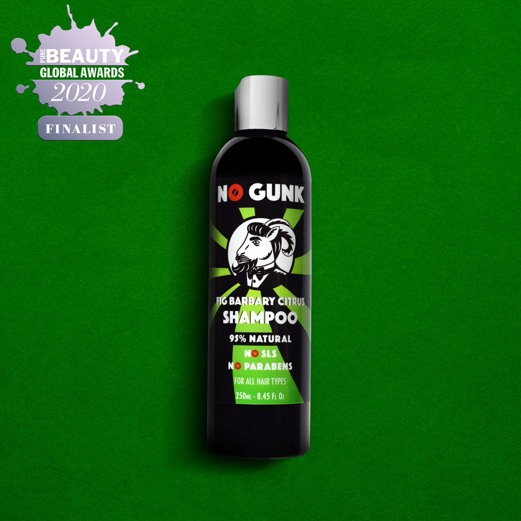 NO-GUNK-Natural-Organic-Shampoo-250ml-Citrus-Green-Chemical-Free